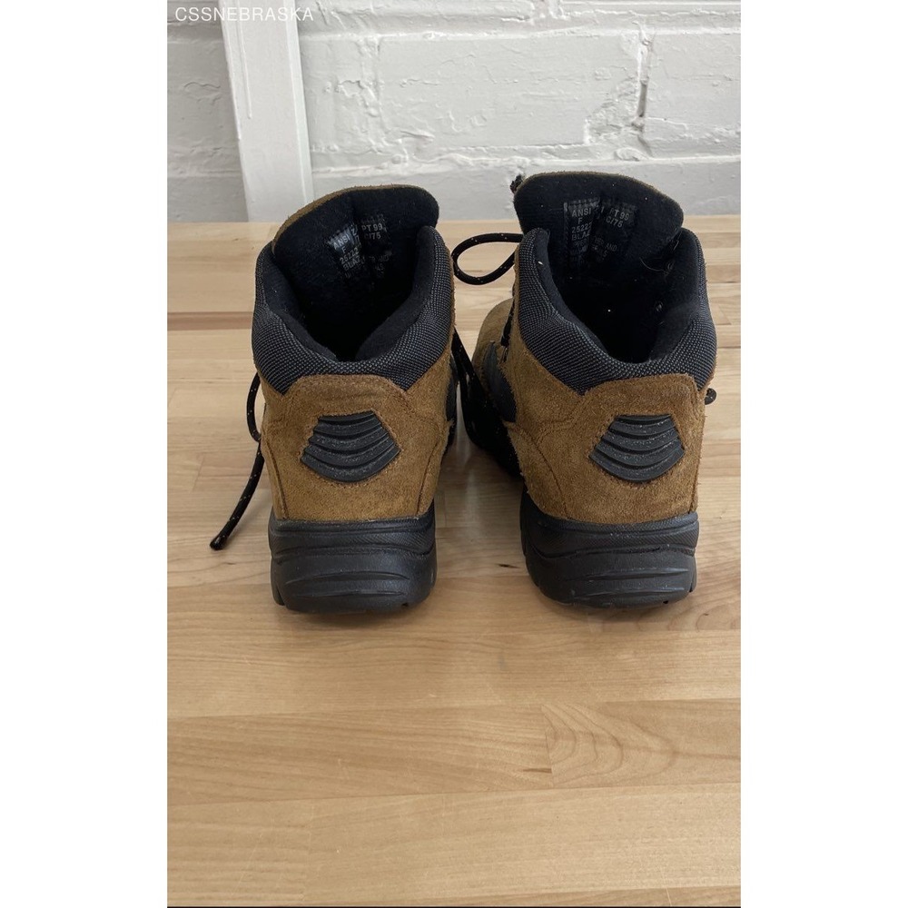 Brahma brown Lace‎ Up Steel Toe Hiking Work Safety Boots leather/suede - Size 8W - Picture 4 of 12